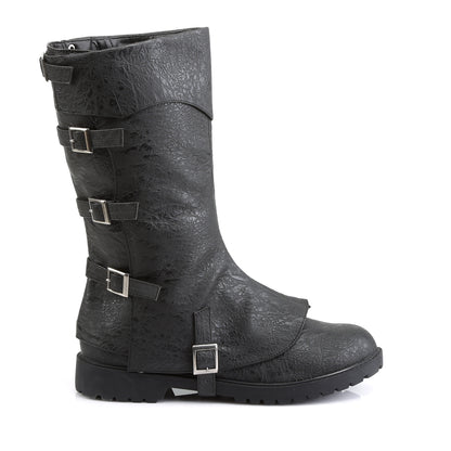 Funtasma Mens Boots GOTHAM-105 Blk Distressed Pu