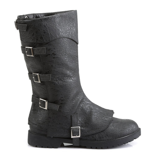 Funtasma Mens Boots GOTHAM-105 Blk Distressed Pu