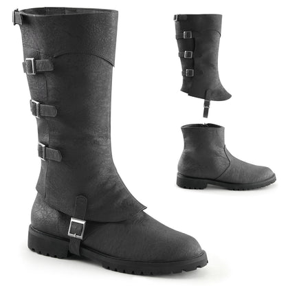 Funtasma Mens Boots GOTHAM-105 Blk Distressed Pu