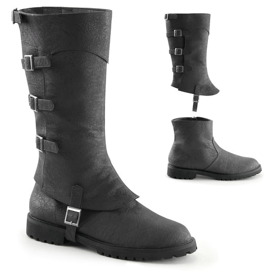 Funtasma Mens Boots GOTHAM-105 Blk Distressed Pu