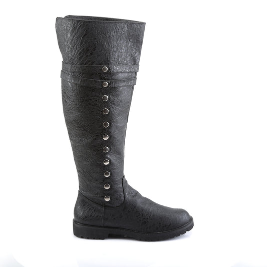 Funtasma Mens Boots GOTHAM-120 Blk Distressed Pu