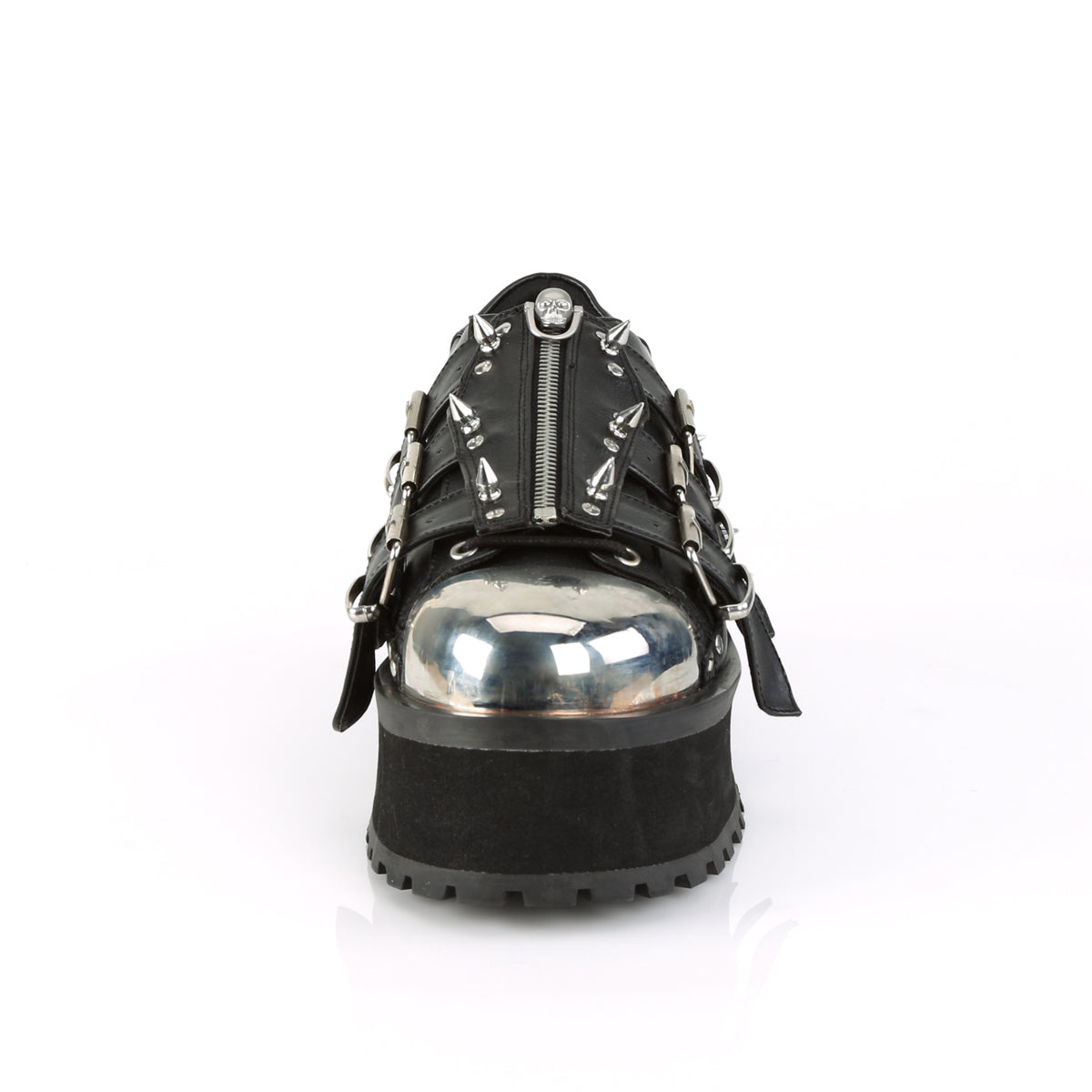 DemoniaCult Mens Boots GRAVEDIGGER-03 Blk Vegan Leather