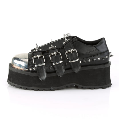 DemoniaCult Mens Boots GRAVEDIGGER-03 Blk Vegan Leather