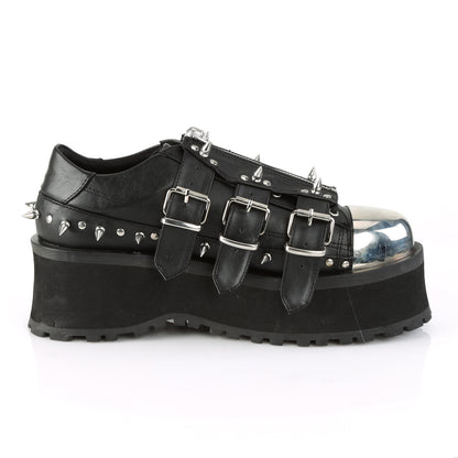 DemoniaCult Mens Boots GRAVEDIGGER-03 Blk Vegan Leather