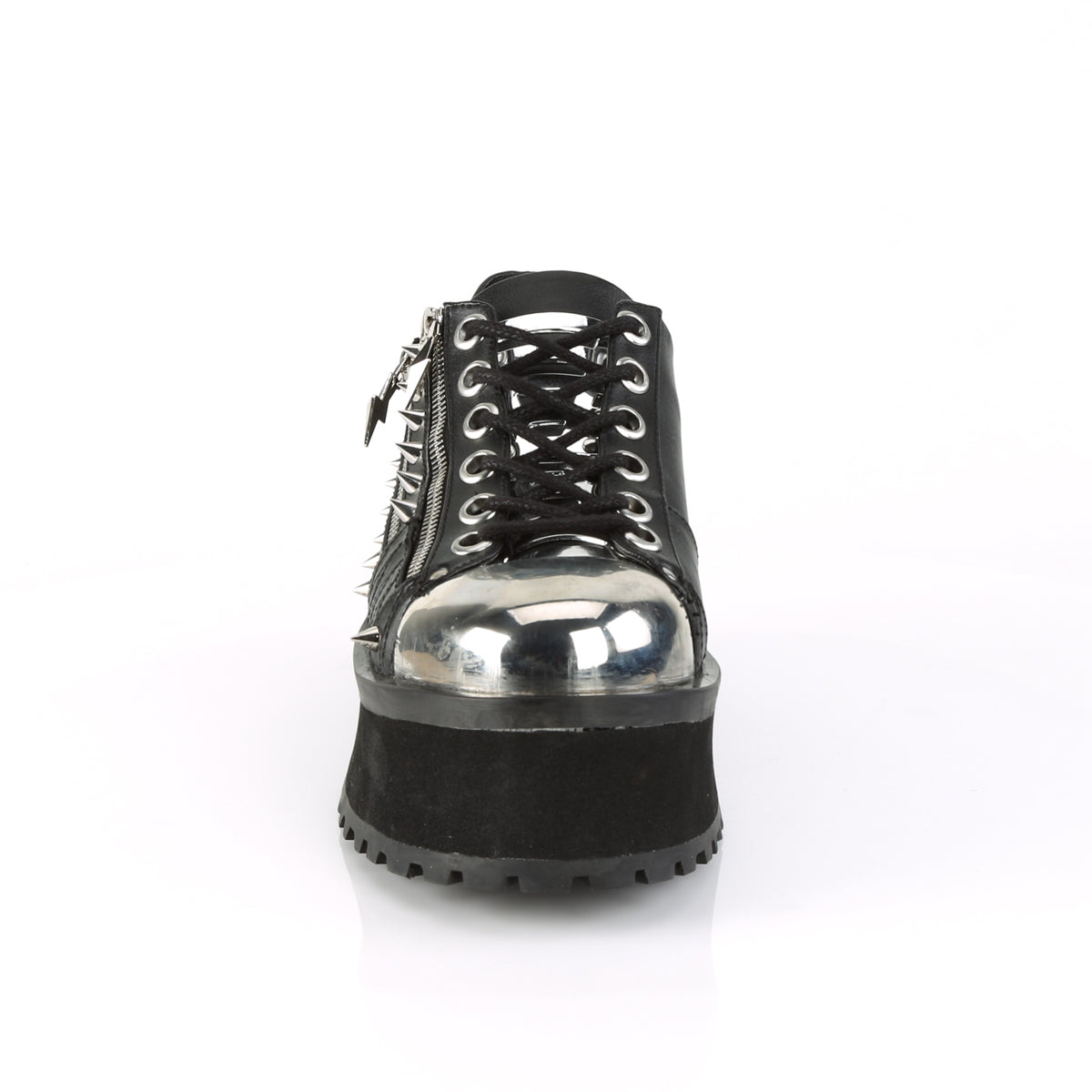 DemoniaCult Mens Boots GRAVEDIGGER-04 Blk Vegan Leather