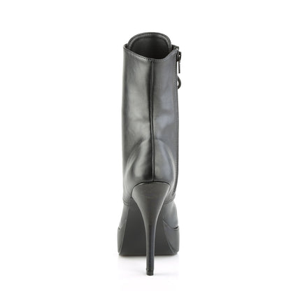 Devious Womens Pumps INDULGE-1020 Blk Faux Leather