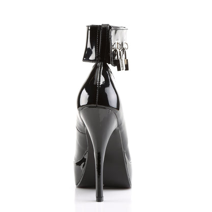 Devious Womens Pumps INDULGE-534 Blk Pat