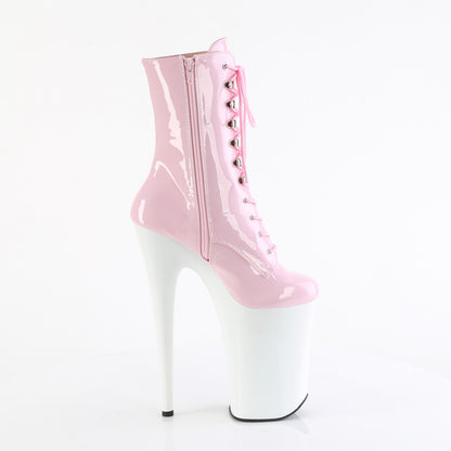 Pleaser  Ankle Boots INFINITY-1020 B. Pink Pat/Wht