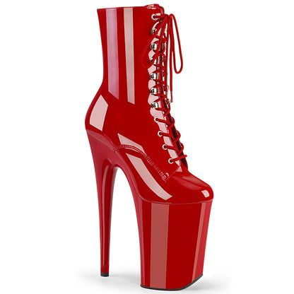 Pleaser Women's Platform Shoes INFINITY-1020 Red Pat/Red