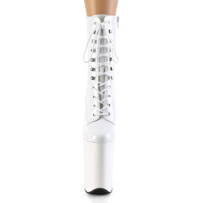 Pleaser Women's Platform Shoes INFINITY-1020 Wht Pat/Wht