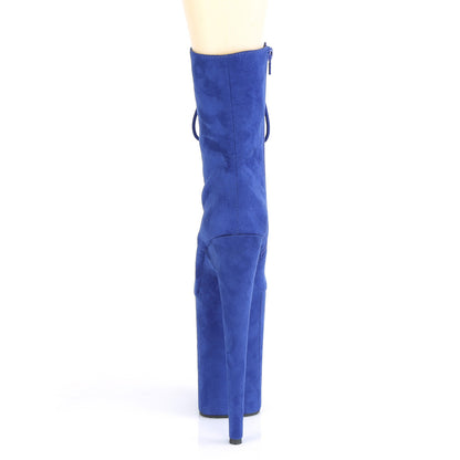 Pleaser Womens Ankle Boots INFINITY-1020FS Royal Blue F.Suede/Royal Blue F.Suede