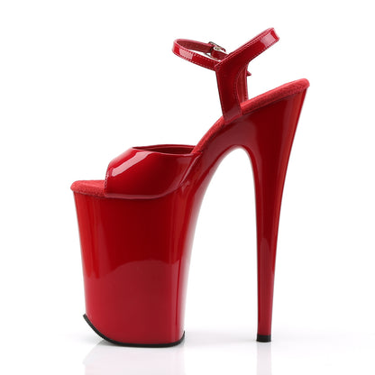 Pleaser Women's Platform Shoes INFINITY-909 Red/Red