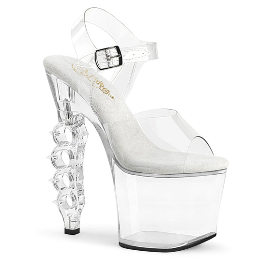 Pleaser Womens Sandals IRONGRIP-708 Clr/Clr