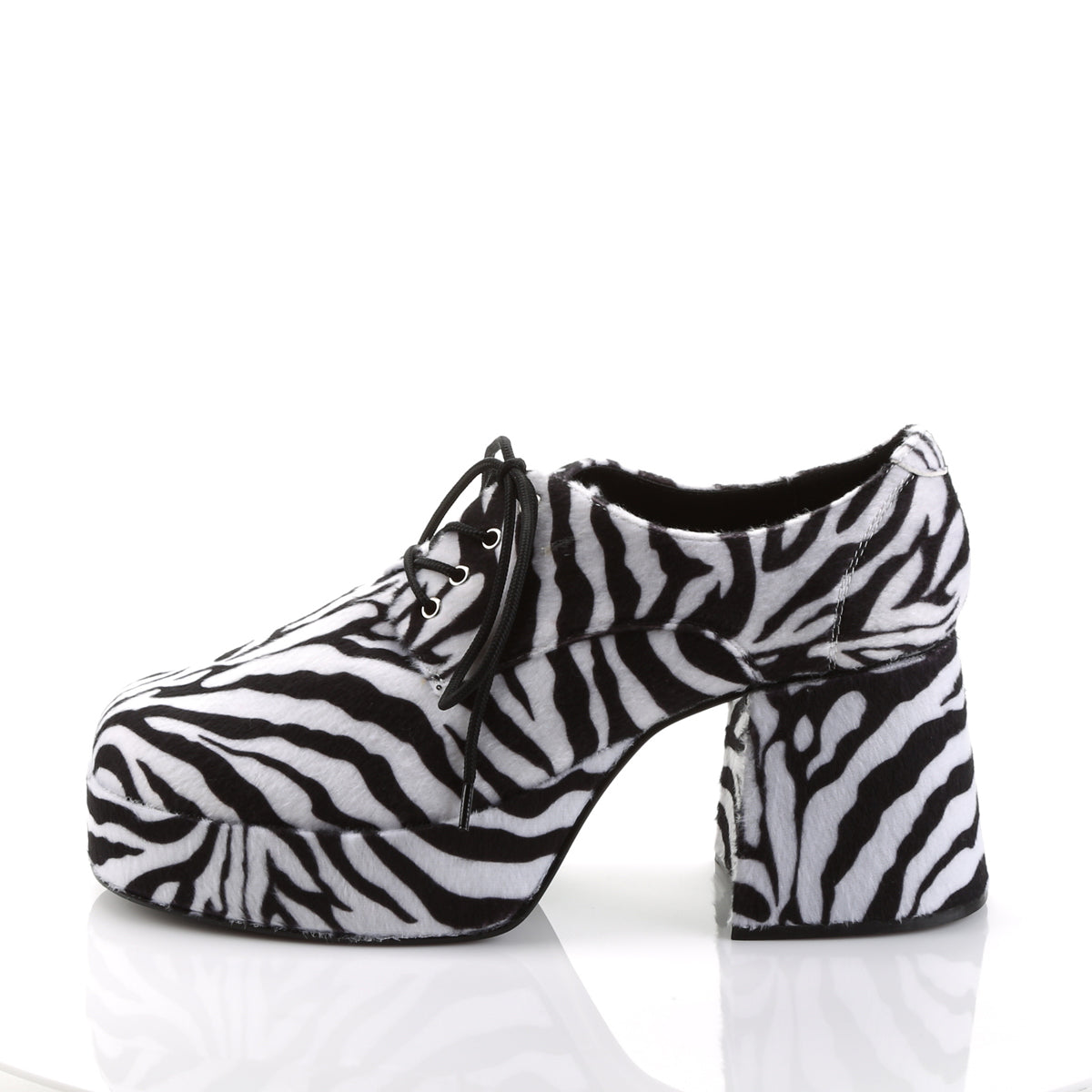 Funtasma Mens Low Shoe JAZZ-02 Zebra Fur
