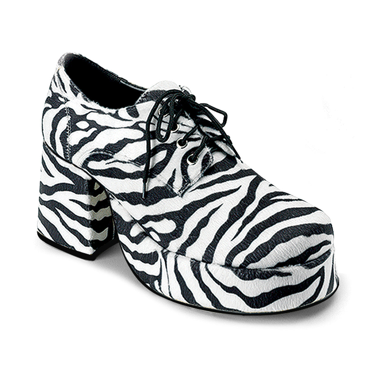 Funtasma Mens Low Shoe JAZZ-02 Zebra Fur