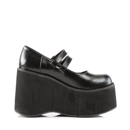 DemoniaCult Womens Pumps KERA-08 Blk Vegan Leather