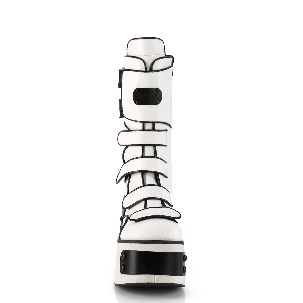 DemoniaCult  Boots KERA-108 Wht Vegan Leather