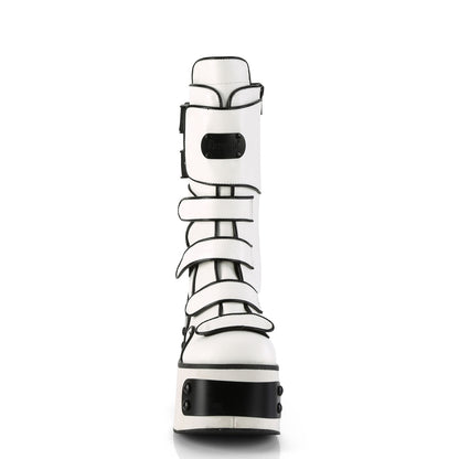 DemoniaCult  Boots KERA-108 Wht Vegan Leather