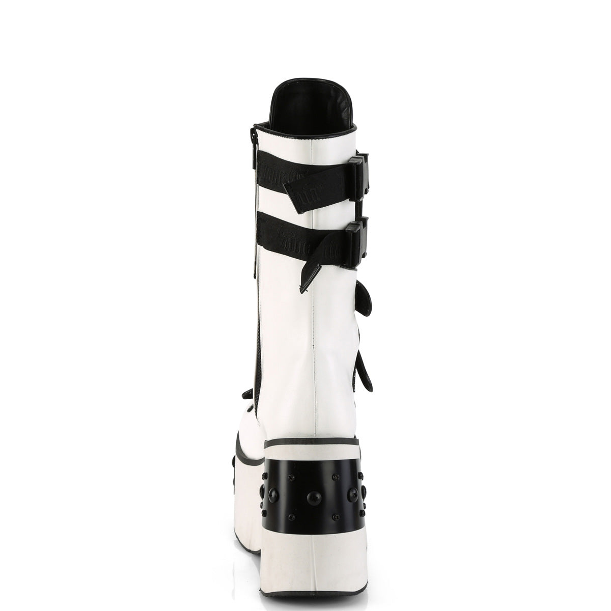 DemoniaCult  Boots KERA-108 Wht Vegan Leather