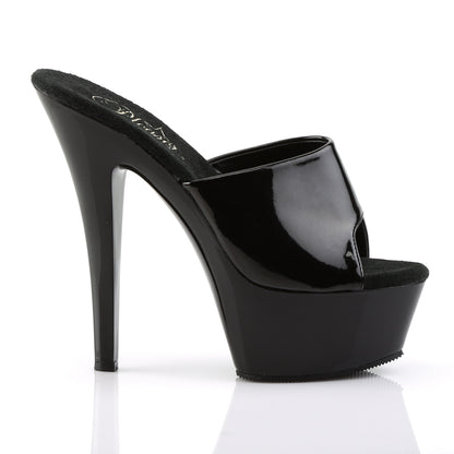 Pleaser Womens Sandals KISS-201 Blk Pat/Blk