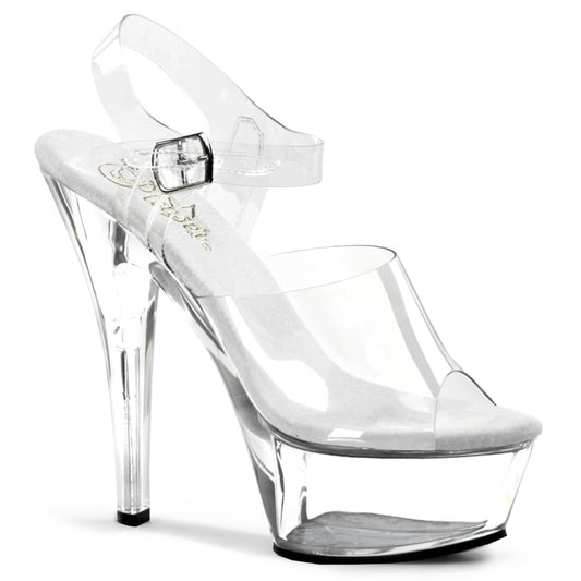 Pleaser Womens Sandals KISS-208 Clr/Clr