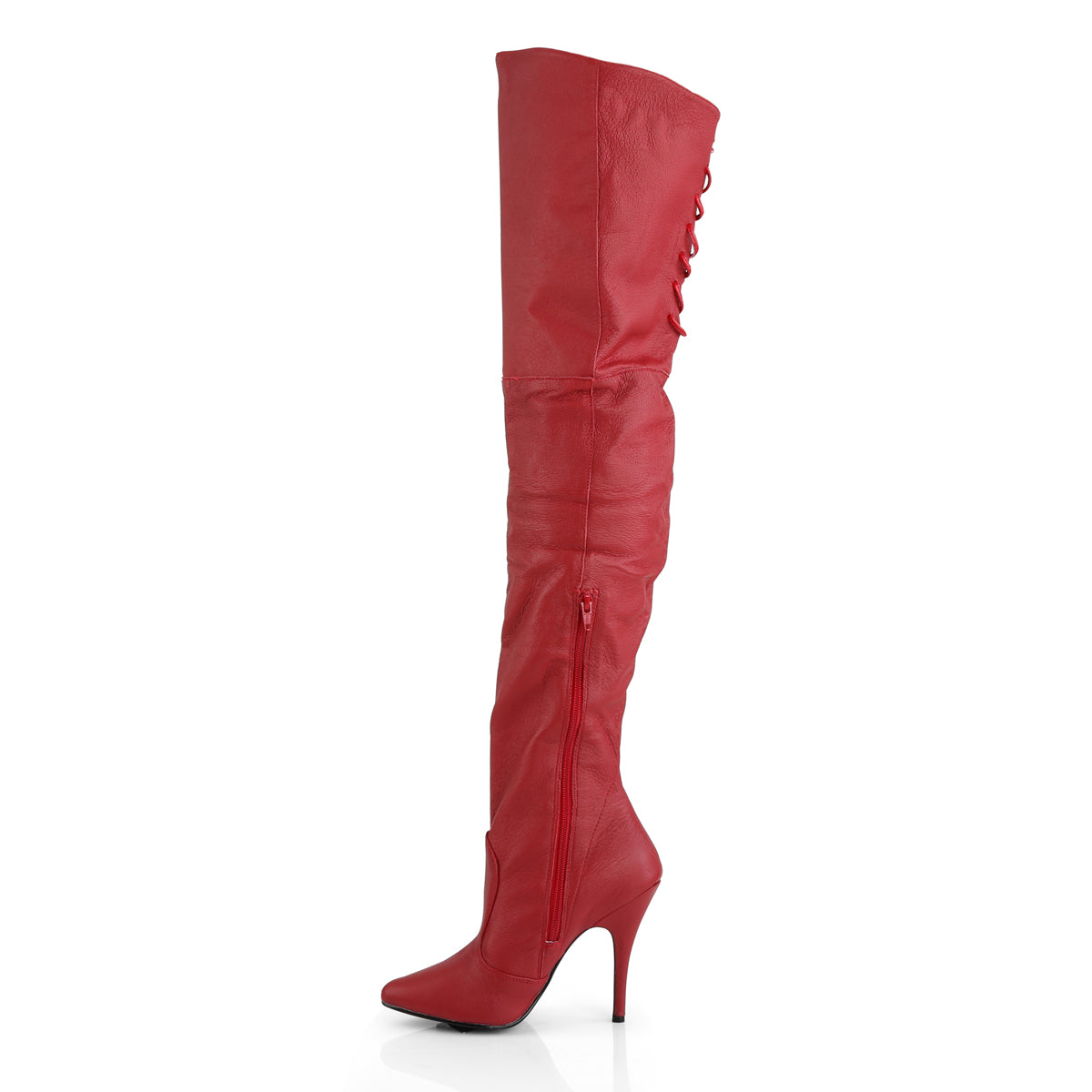 Pleaser Womens Boots LEGEND-8899 Red Leather (P)