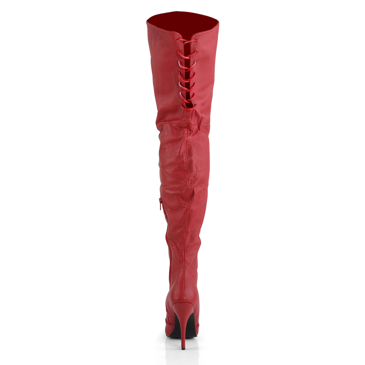Pleaser Womens Boots LEGEND-8899 Red Leather (P)
