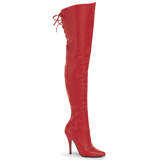 Pleaser Womens Boots LEGEND-8899 Red Leather (P)