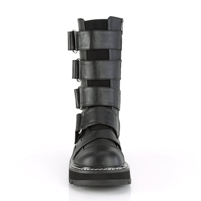 DemoniaCult Womens Boots LILITH-211 Blk Vegan Leather