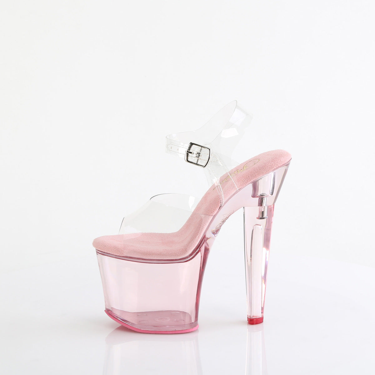 Pleaser   LOVESICK-708T Clr/B. Pink Tinted