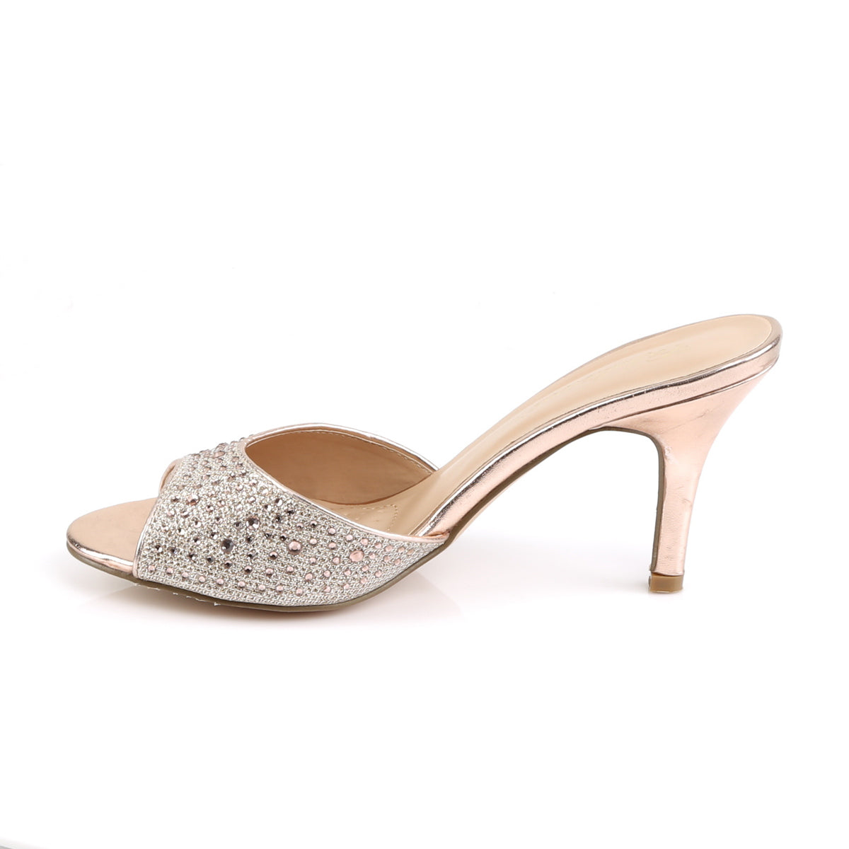 Fabulicious Womens Pumps LUCY-01 Gold Glitter Mesh Fabric