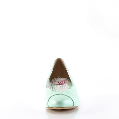 Pin Up Couture Womens Pumps LULU-05 Mint Faux Leather