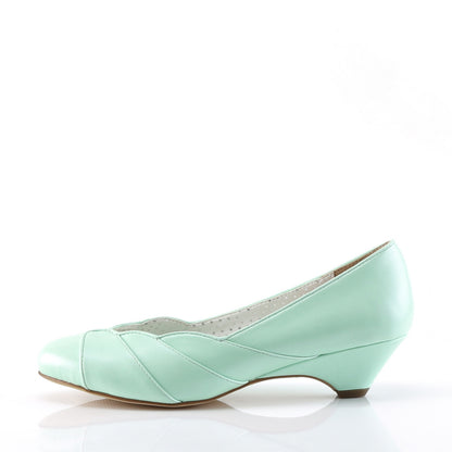 Pin Up Couture Womens Pumps LULU-05 Mint Faux Leather