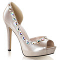 Fabulicious Womens Pumps LUMINA-38 Champagne Pat