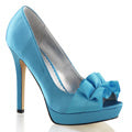 Fabulicious Womens Pumps LUMINA-42 Blue Satin