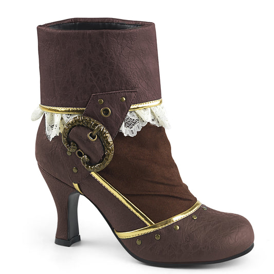 Funtasma Womens Boots MATEY-115 Brown Distressed Pu-Microfiber