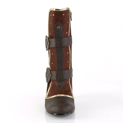 Funtasma Womens Boots MATEY-205 Brown Distressed PU-Microfiber
