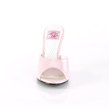 Pin Up Couture Womens Pumps MONROE-05 Pink Faux Leather