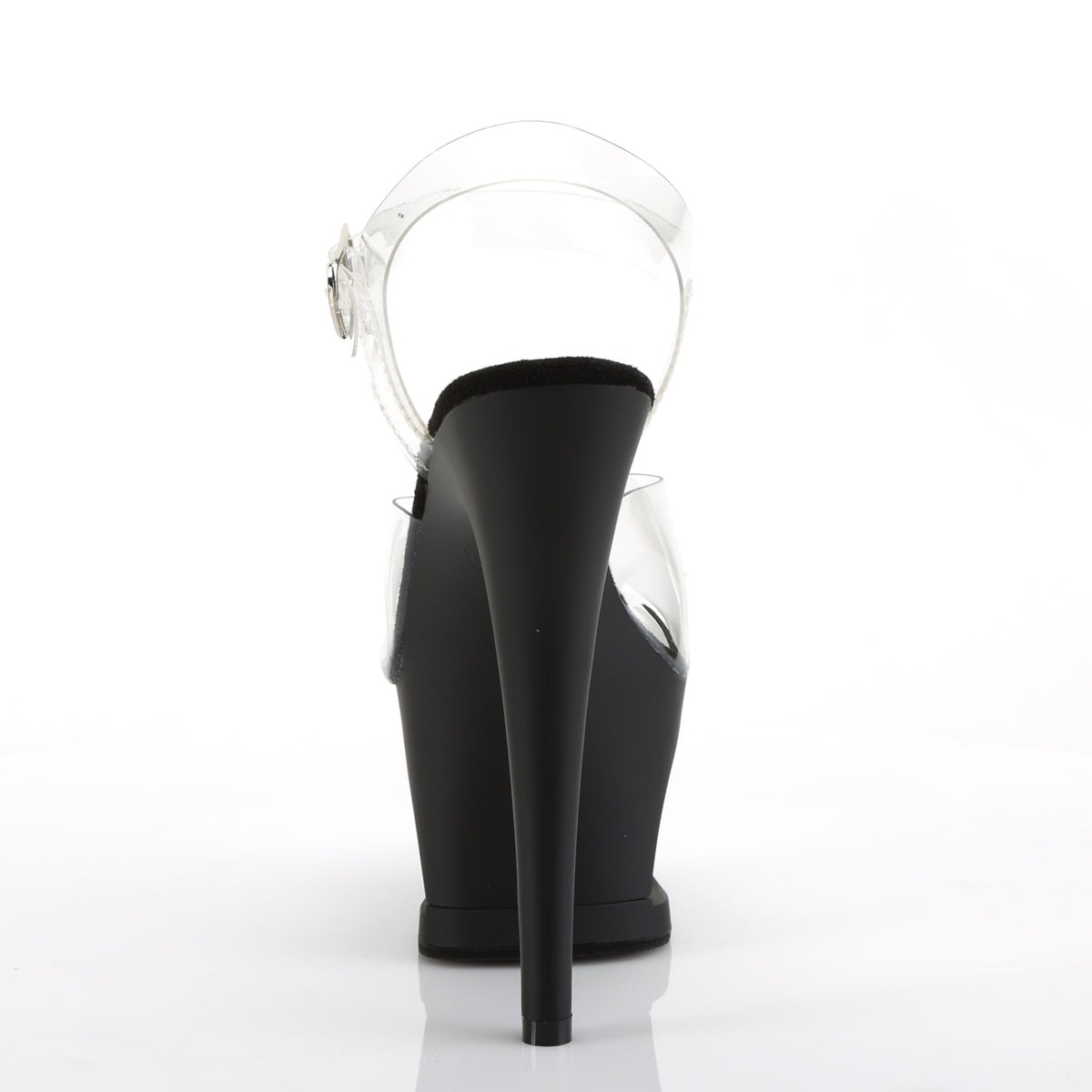 Pleaser Womens Sandals MOON-708 Clr/Blk Matte