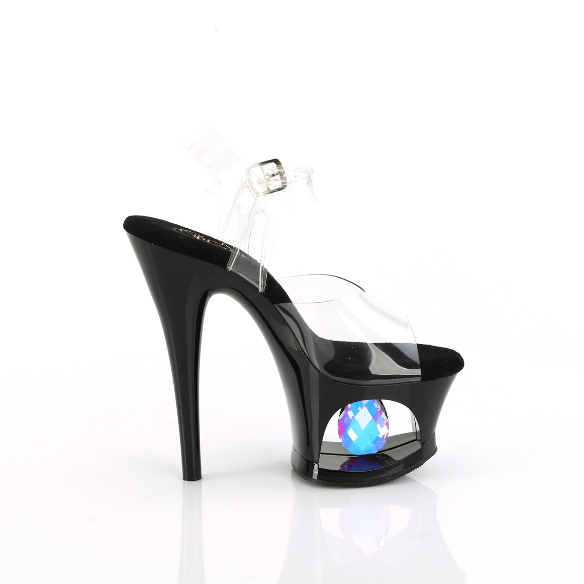 Pleaser   MOON-708DIA Clr/Blk