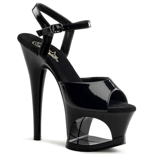 Pleaser Womens Sandals MOON-709 Blk/Blk