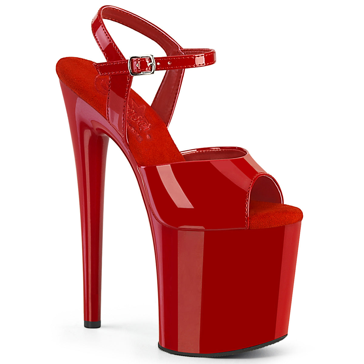 Pleaser  Sandals NAUGHTY-809 Red Pat/Red