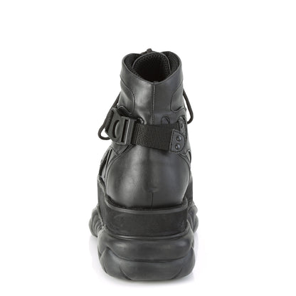 DemoniaCult Mens Boots NEPTUNE-181 Blk Vegan Leather
