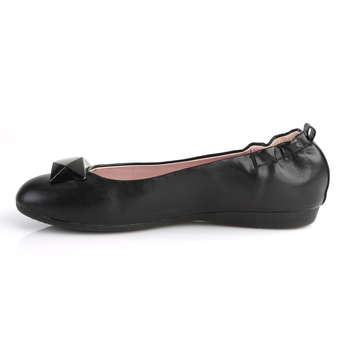 Pin Up Couture Womens Pumps OLIVE-08 Blk Faux Leather