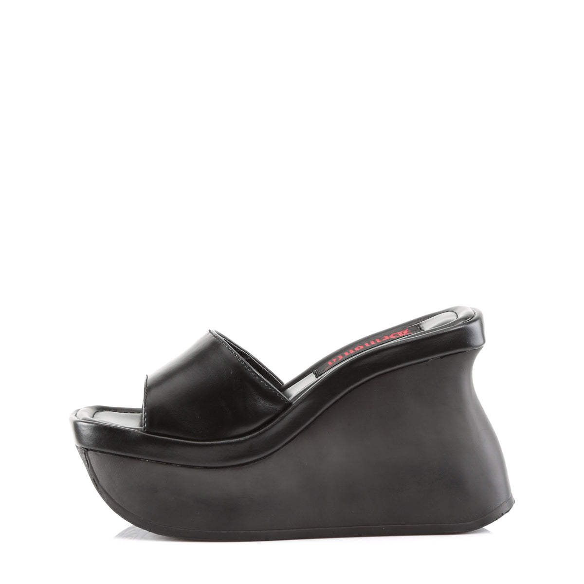 DemoniaCult Womens Sandals PACE-01 Blk Vegan Leather
