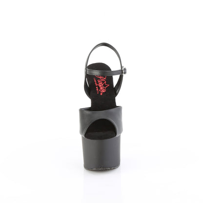 Pleaser   PASSION-709 Blk Faux Le/Blk Matte