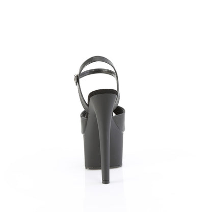 Pleaser   PASSION-709 Blk Faux Le/Blk Matte