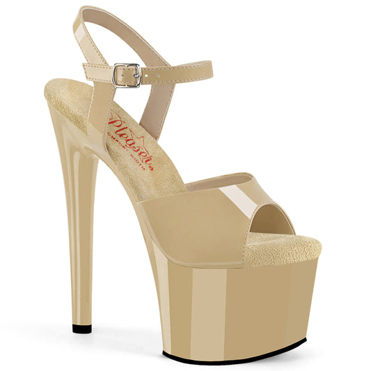 Pleaser   PASSION-709 Cream Pat/Cream