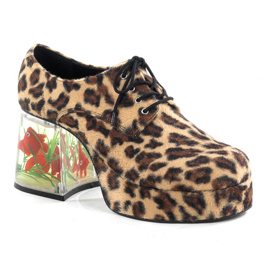Funtasma Mens Low Shoe PIMP-02 Cheetah Fur