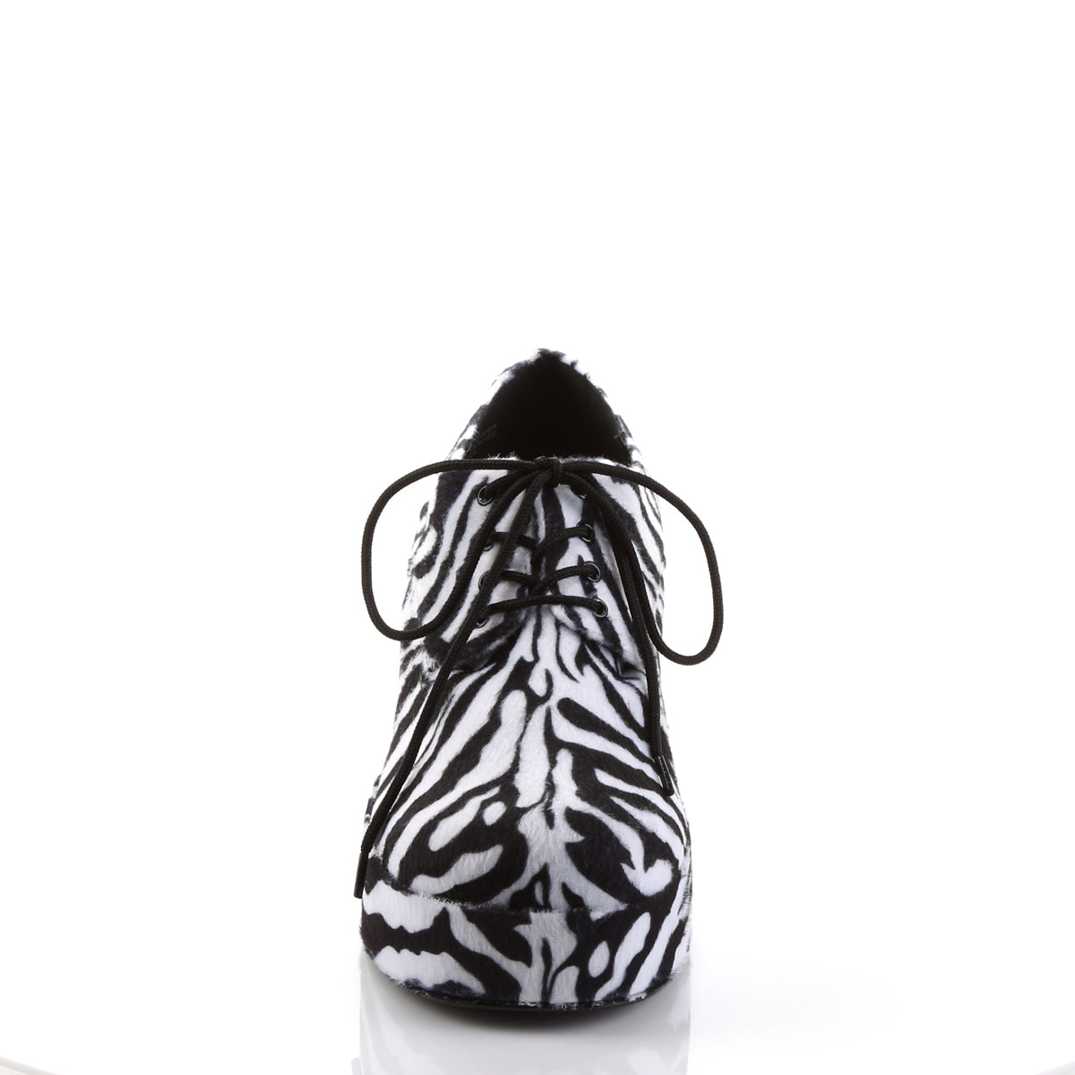 Funtasma Mens Low Shoe PIMP-02 Zebra Fur